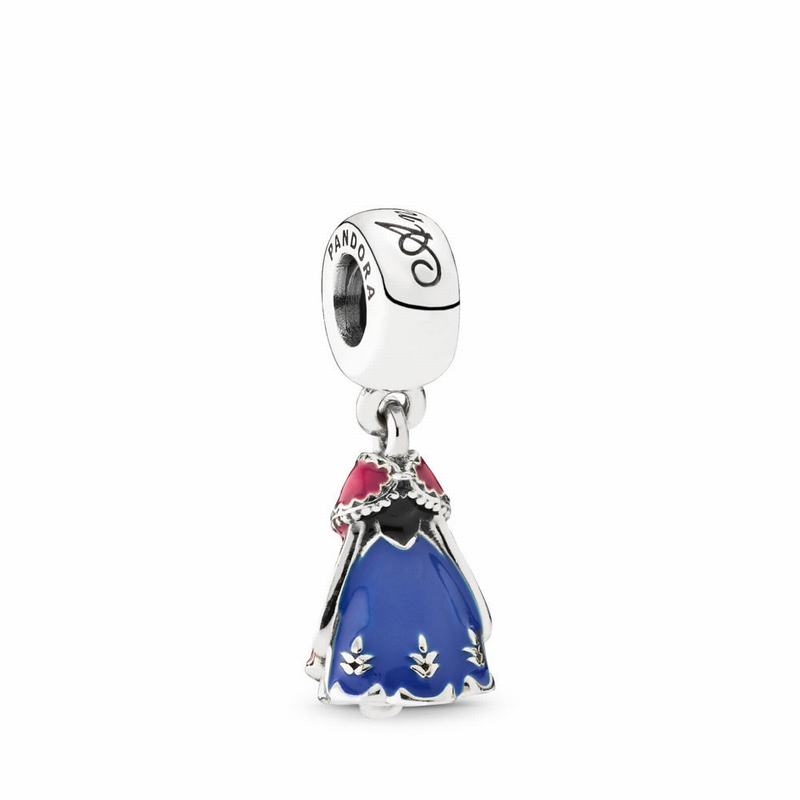 Pandora Disney Anna's Dress Dangle Charm NZ, Sterling Silver (316954-EMF)